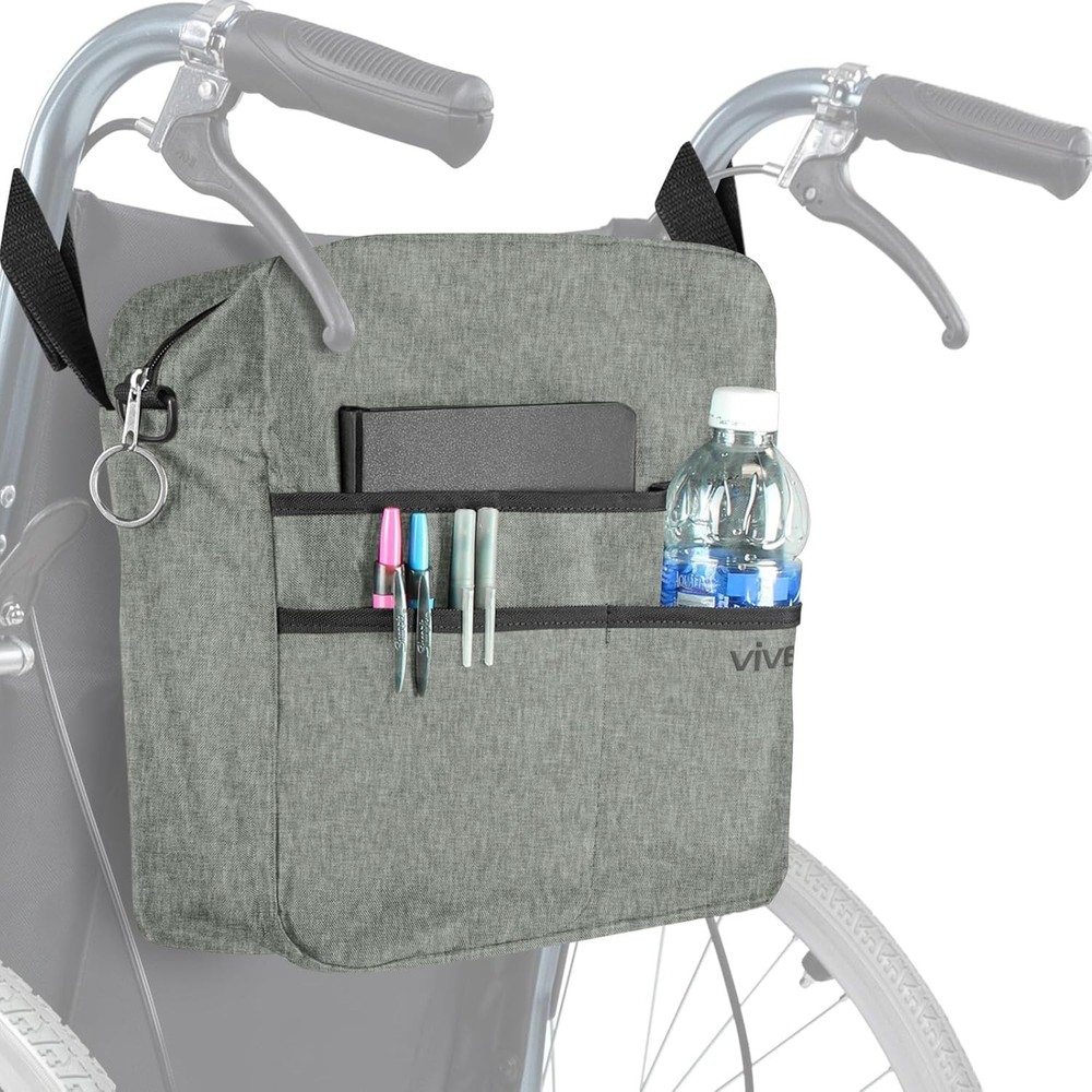 Water-Resistant Wheelchair Bag – XL Compartment for Walkers & Rollators