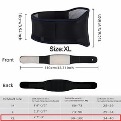 Ergonomic Self-Heating Lumbar Support Strap for Sciatica Relief – XL Size