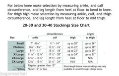 Truform 20-30 Below Knee Compression Stockings Open Toe Beige