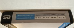 SB SOX Compression Calf Sleeves 20-30 mmHg Unisex Size S Black/Blue Pair