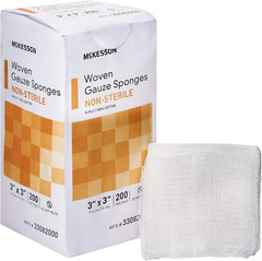 Non-Woven Sponges, Non-Sterile, 4-Ply, High Absorbency, Polyester/Rayon, 4 in X