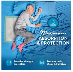 Inspire XL Super Absorbent Bed Pads 36×36 Incontinence Underpads Disposable