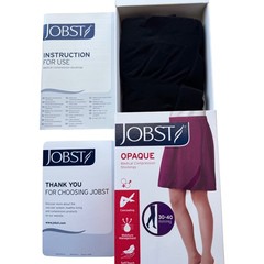 Jobst Compression Stockings Opaque Black XL Waist CT Support 30-40 MmHg New