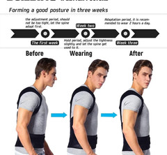 Unisex Posture Back Lumbar Waist Support Corrector Brace Shoulder Belt Girdle US