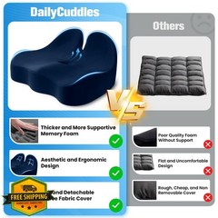 DailyCuddles Seat Cushion Blue Large