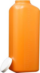 Oakridge Male Urine Collector with Lid, Leakproof – Pack of 2 Orange