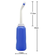500ml Portable Travel Bidet Sprayer for Personal Hygiene Handheld Nozzle Bottle