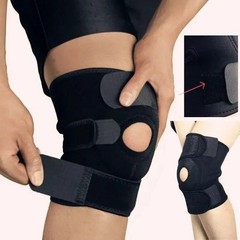 Knee Brace Compression Sleeve Hinged Joint Support Open Patella Stabilizer Wrap