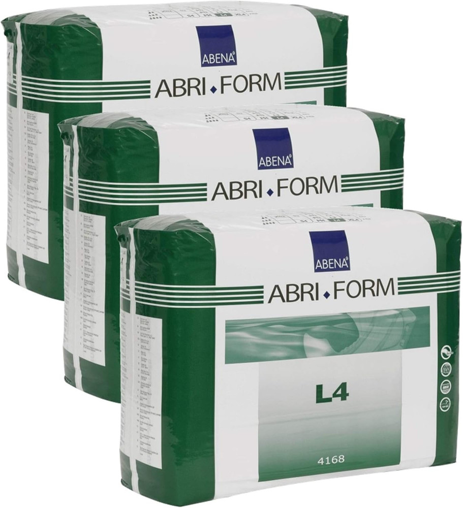 Abena Abri Form Comfort L4 Large Multicolor Incontinence Briefs 39-60 Inches