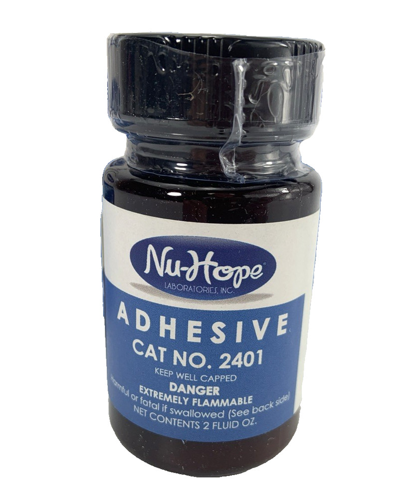1 Bottles of Nu Hope Adhesive CAT NO. 2401 – 2 Ounce/ea BB 2/26