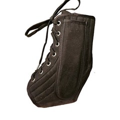 ANKLE SUPPORT/BRACE LACE UP BLACK CE Made In China Size L