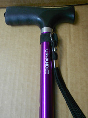 UPHANDLE Walking Cane Free Standing Supports up to 300lbs, Adjustable Height