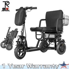 Double Motor 700W 3-Wheels Folding Electric Mobility Scooter Portable Scooter