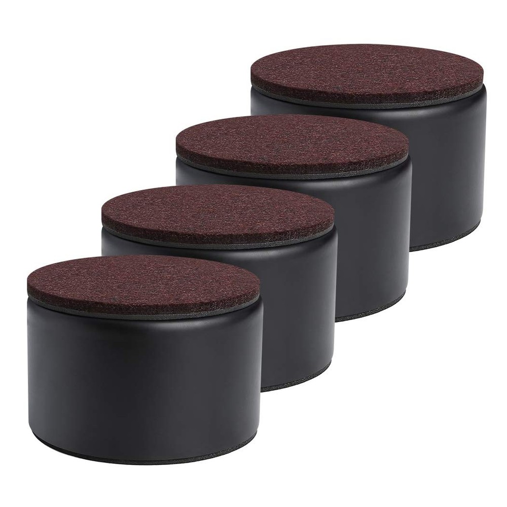 Ezprotekt 2 Inch Bed and Furniture Risers, 4 Pack Sofa 3.15″ x 2″, Black