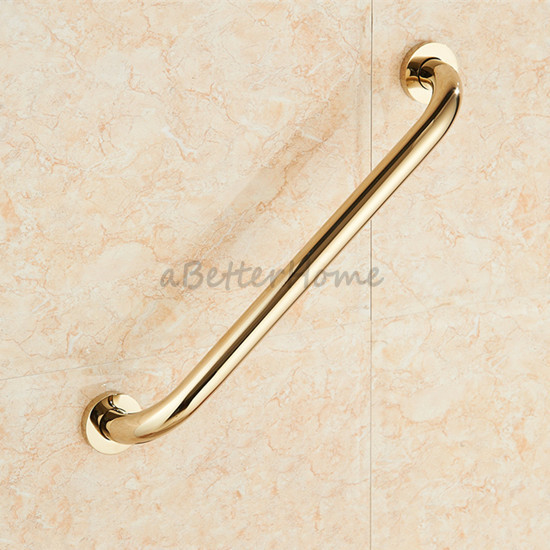 Gold Polished Brass Bathroom Bath Shower Safety Grab Bar Toilet Hand Rail Holder