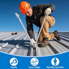 2-in-1 Heavy Duty Hand Seamers – Leak-Proof Metal Bending Roofing Hand Seamers