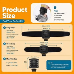 Foot Drop Brace adjustable Soft Walking Support Longer Comfort Straps Orthotics