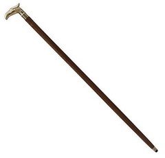 Eagle Head Wooden Cane Walking Stick for Men Women with Metal Brass Handle Wood