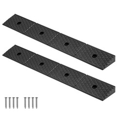 1. 2 Pack Heavy Duty Rubber Curb Ramp 33069LBS 2″ Rise with Drainage
