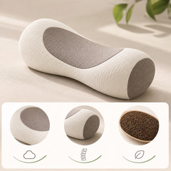 Buckwheat Neck Pillow Cylindrical Cervical Support Bolster Cushion