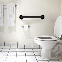 Black Shower Grab Bar 16 Inch – 1.25″ Diameter 2 Pack Stainless Steel Bathroo…
