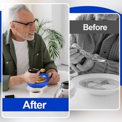 2 Sets Adaptive Utensils Elderly Spill Proof Bowl Plate Bendable Cutlery Set