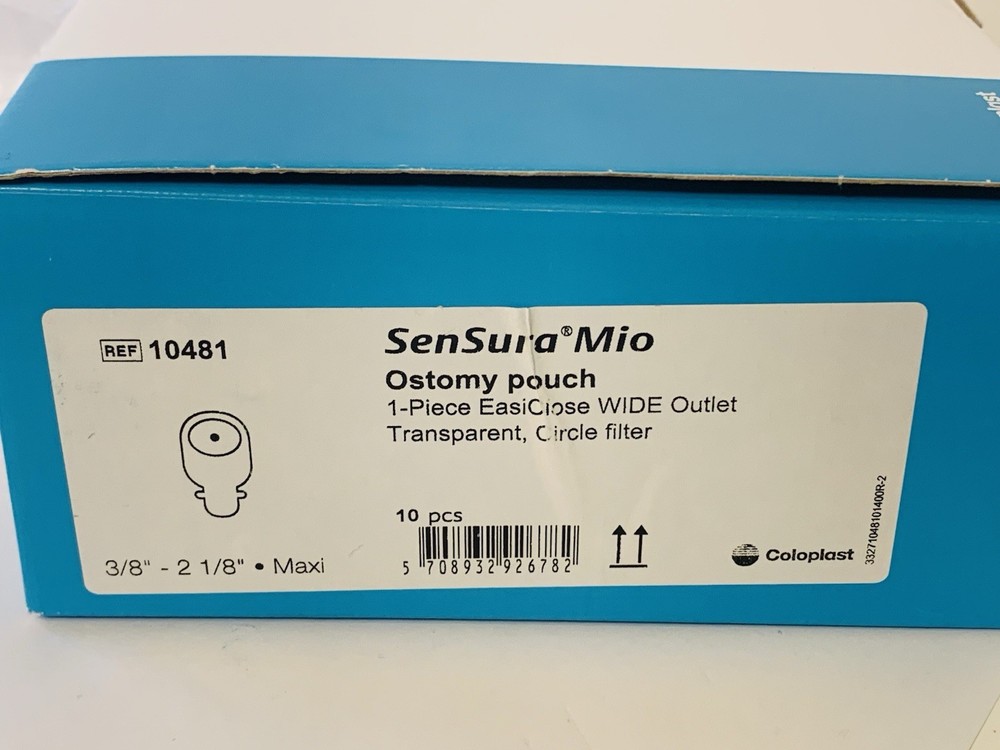Coloplast 10481 Sensura Mio Easiclose Drainable Pouch 1BX/10EA Exp.2027/05