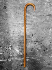 Custom Walking Cane Mobility Self Defense Eyes Solid Hickory Masters LuxCane M16
