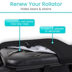 Rollator Walker Seat and Backrest Covers – Removable and Washable Accessories fo
