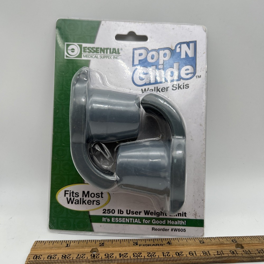 Pop N Glide Walker Skis W605 Essential Medical Supply Fits Most Walkers