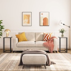 Hoobro C Shaped End Table Set Of 2 Side Table For Sofa Couch Table For Small