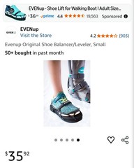 VACOped Achilles Walking Boot + EvenUp Bundle – Size Large – $200 OBO