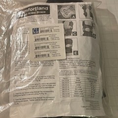 New ComfortlandCK-111-5 Hinged Knee Brace XLarge Adjustable Black Stabilization