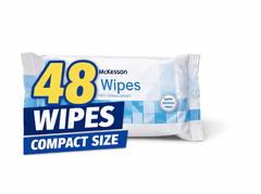 McKesson Adult Washcloth Wipes 48ct Disposable Personal Care No Rinse