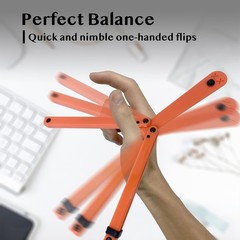 Orange Foldable Plastic Practice Tool: Safe & Durable Design for Adult Learners