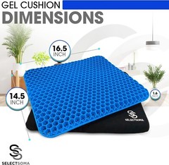 Enhanced Gel Cushion for Sciatica and Tailbone Pain | Breathable and Comfortable