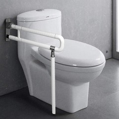 29.5 INCH Foldable Toilet Grab Bar Flip Up Grab Bar Handicap Arm Grab Bars To…