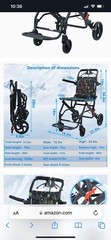 UU-ZHANG (only 15lb) Super Lightweight Transport Wheelchair. Easy to Travel, …