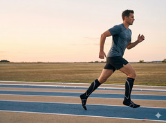 SIGVARIS Unisex Motion High Tech Closed Toe Calf Socks 20-30mmHg