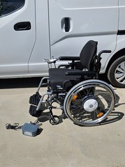 NICE- Invacare X4 Wheelchair W/ Alber E 35 E-Fix Power Assist Wheels 18″x18″