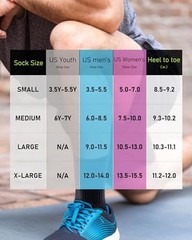 Elite Cushioned Compression Small Black/Gray/Blue/White (1 Pair of Each Color)