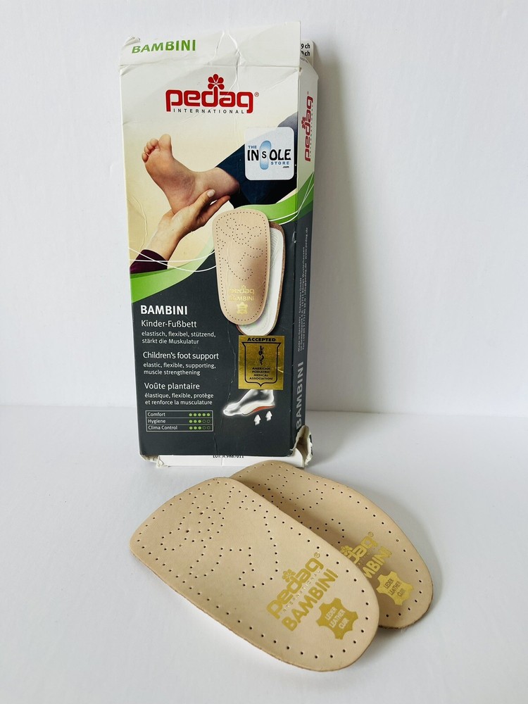 Pedag Bambini 192 orthotic insole, leather, arch support for child foot muscles