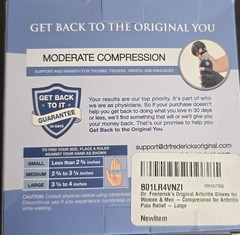 NEW Dr. Frederick’s Original Arthritis Compression Gloves Size Large Men & Women