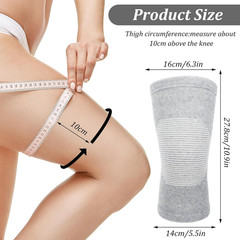 Bamboo Knee Sleeve Elastic Compression Knee Brace Breathable Knee Pads Leg Slee