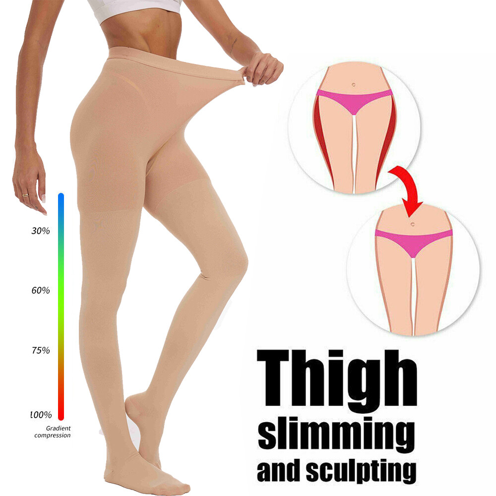 Thigh High Compression Socks 20-30 mmHg Firm Surgery Swelling Stockings Full Toe