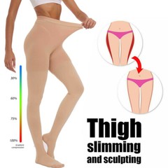 Thigh High Compression Socks 20-30 mmHg Firm Surgery Swelling Stockings Full Toe