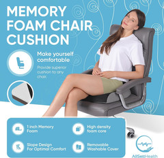 Large Memory Foam Seat Cushion 19×17 Ergonomic Office Chair Car Cushion