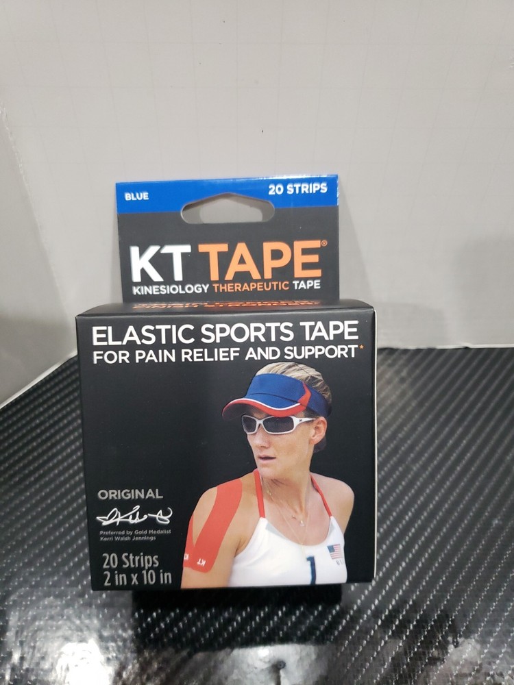 New KT Tape 20 Strips – 10×2″ Precut Kinesiology Therapeutic Elastic Sport Roll
