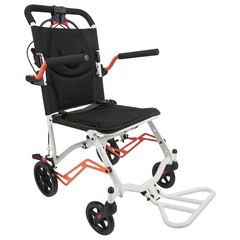 Ultra Lightweight Elderly Transport Wheelchair Portable Folding Transport Chair