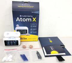 Audien Hearing ATOM X Rechargeable OTC Hearing Aids No App Needed NEW OPEN BOX